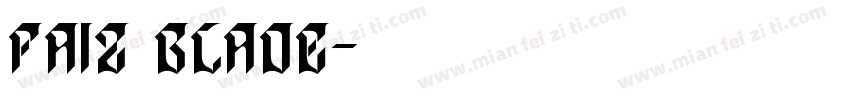 faiz blade字体转换